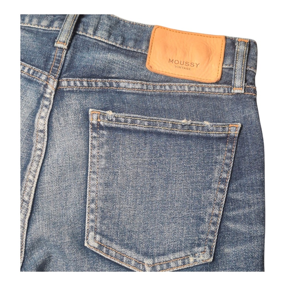 Moussy Blue Skinny Jeans with Vintage Wash
